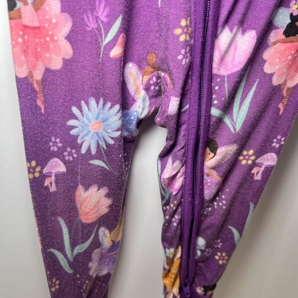 Little Sleepies Sold Out Garden Fairies Purple Zippy Size 6/12 Months - Picture 4 of 9